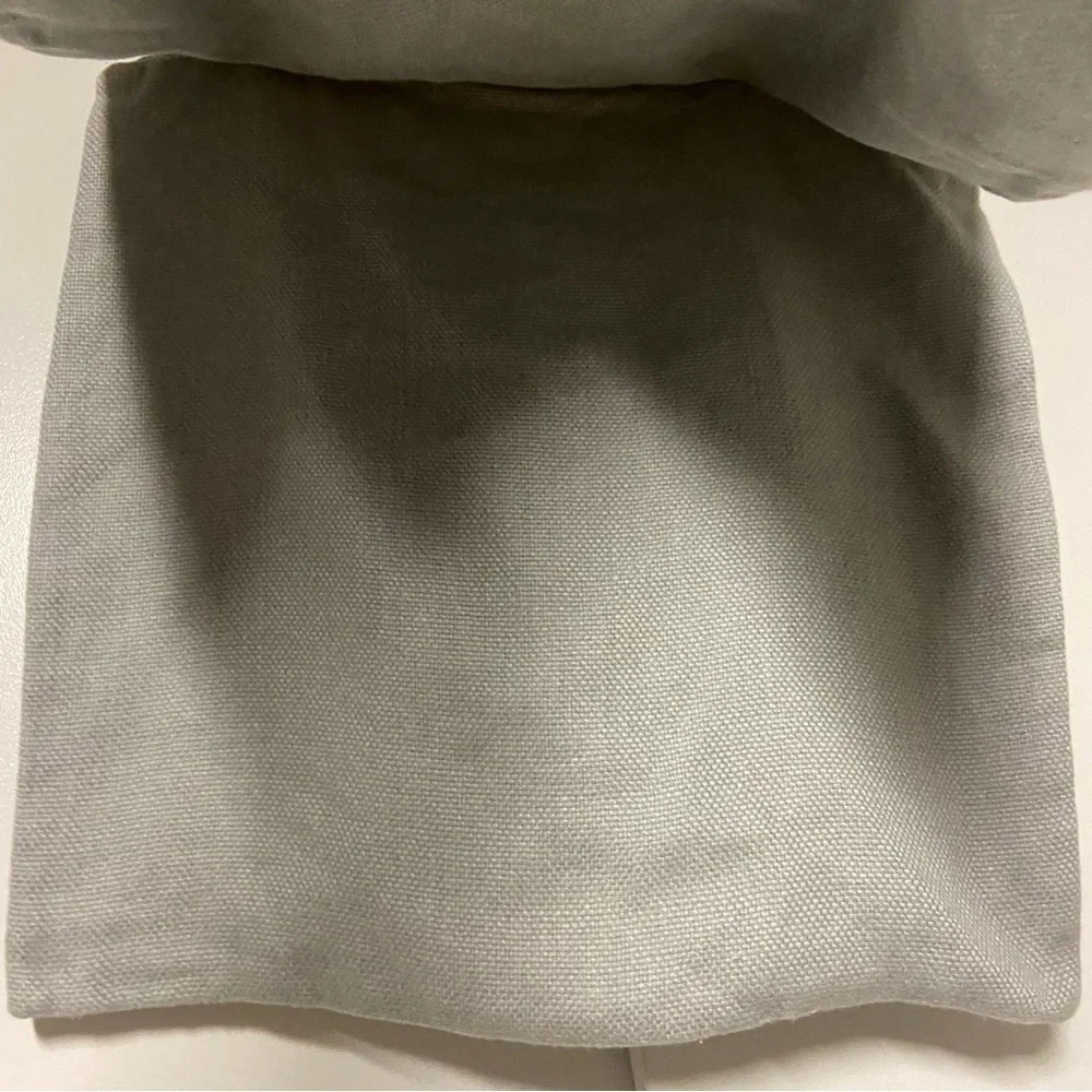 Restoration Hardware Grey linen Pillow Shams set Size 20 X 20